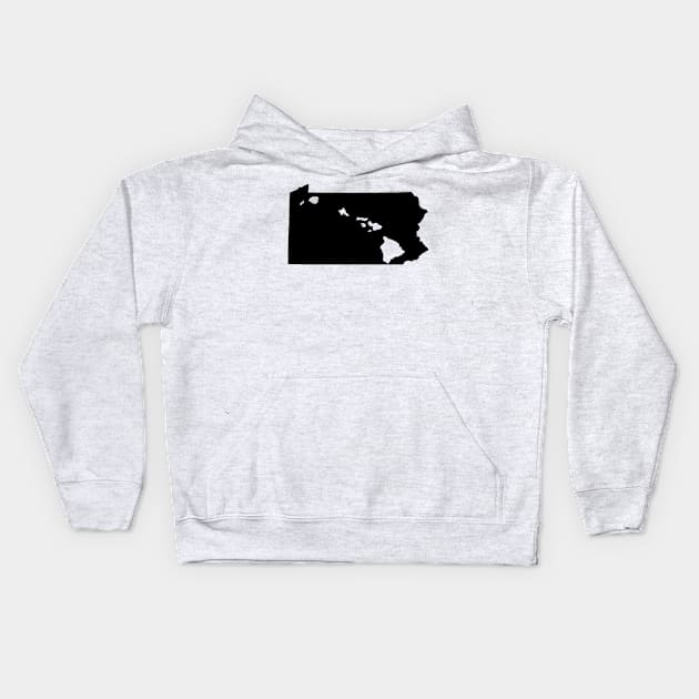 Pennsylvania and Hawai'i Roots by Hawaii Nei All Day Kids Hoodie by hawaiineiallday